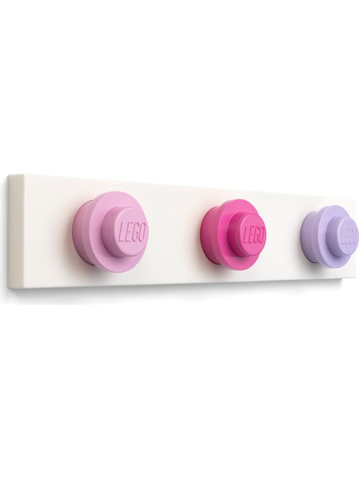 LEGO Wandgarderobe in Rosa/ Lila - (B)33 x (H)9 x (T)6,5 cm günstig kaufen onesize