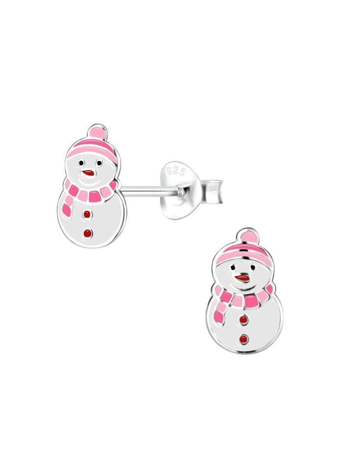 Alexander York Ohrringe, Ohrstecker SCHNEEMANN rosa in 925 Sterling Silber, 2-tlg. günstig kaufen onesize