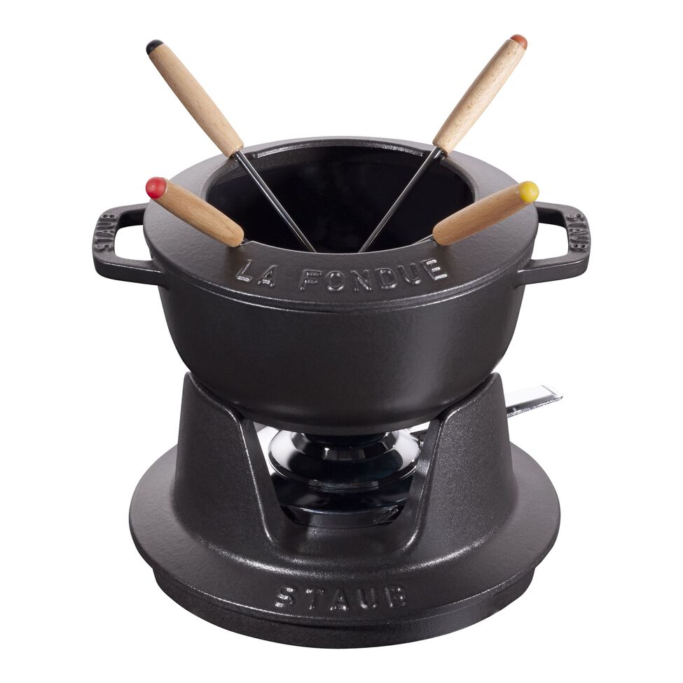 Fondue Set 16 cm, Schwarz