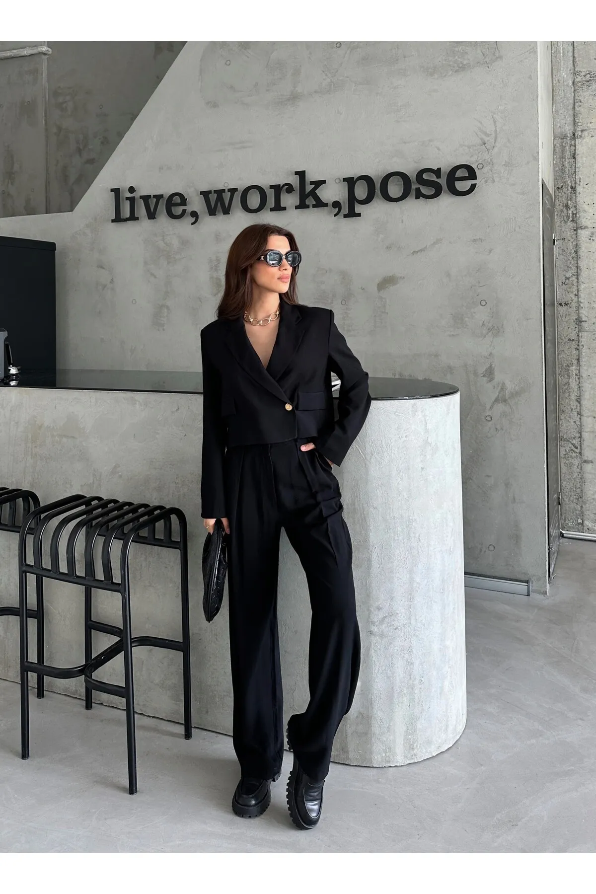 Laluvia  Zweiteiler - Schwarz - Regular Fit