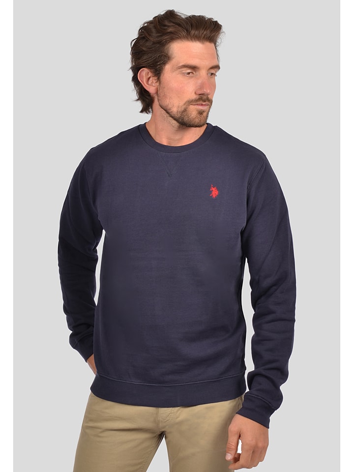 U.S. Polo Assn. Sweatshirt in Dunkelblau günstig kaufen
