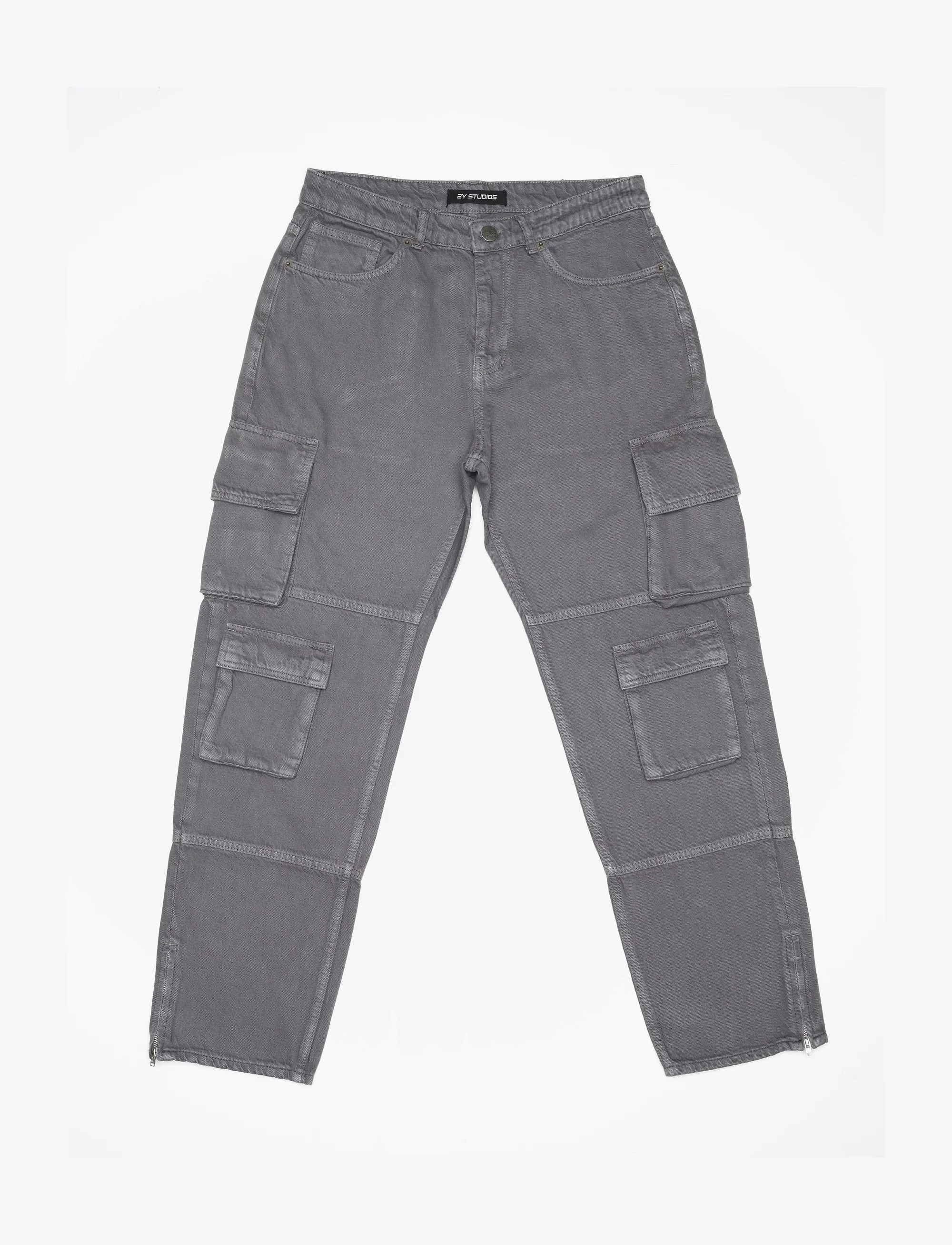 2Y Studios NEO ANKLE ZIP PANTS - Vaqueros holgados