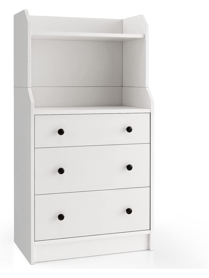 COSTWAY Kommode mit 3 Schubladen in Weiß günstig kaufen onesize