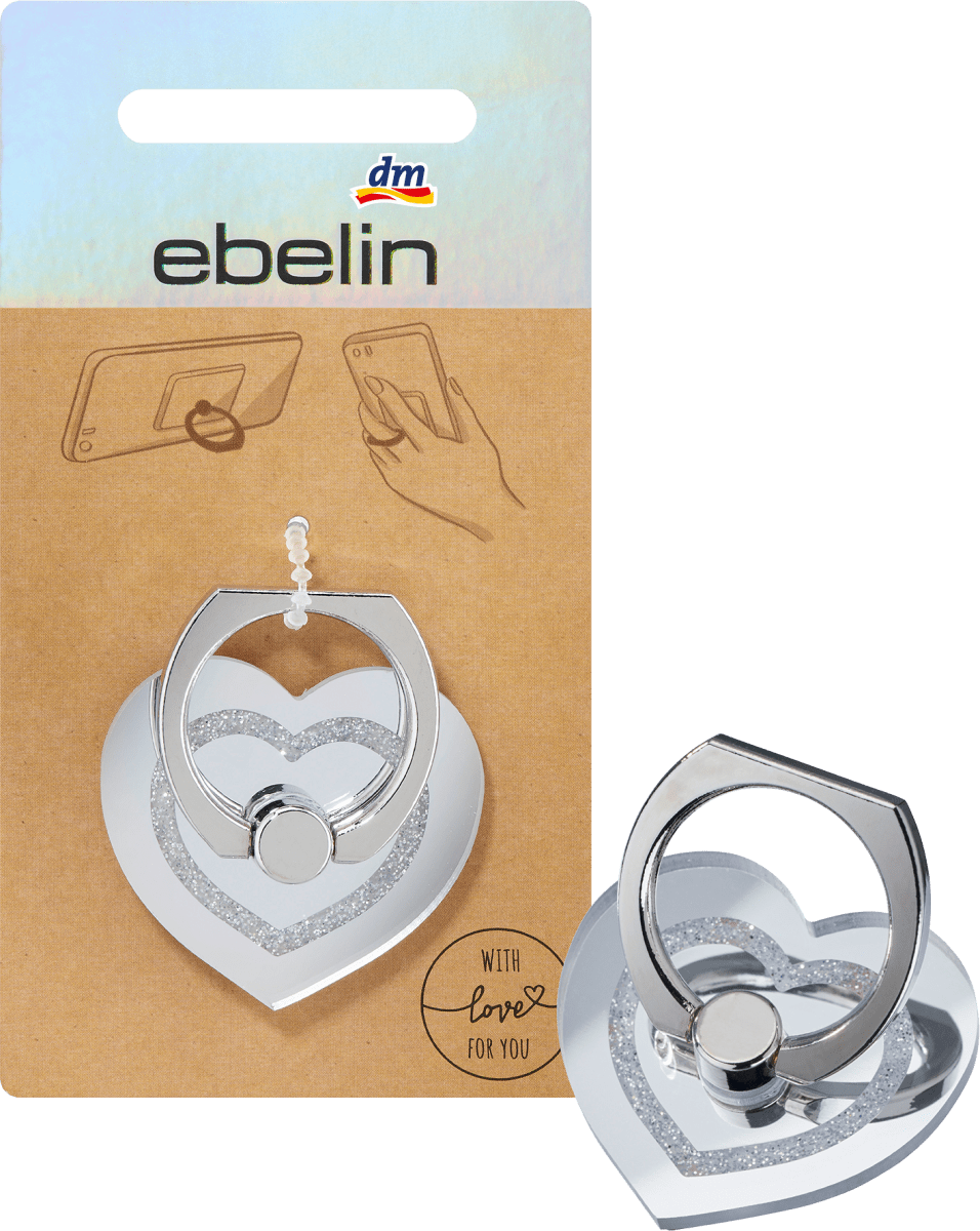 Handyhalter Herz Silber-Optik, 1 St