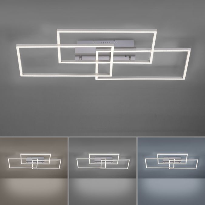 LED 3-flg Deckenleuchte Iven 82 x 50 cm