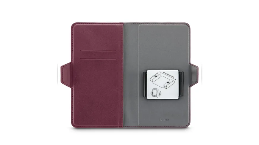 Hama Handytasche, Universal, Eco, für Handygröße 7,5 x 15,3 cm, Rot