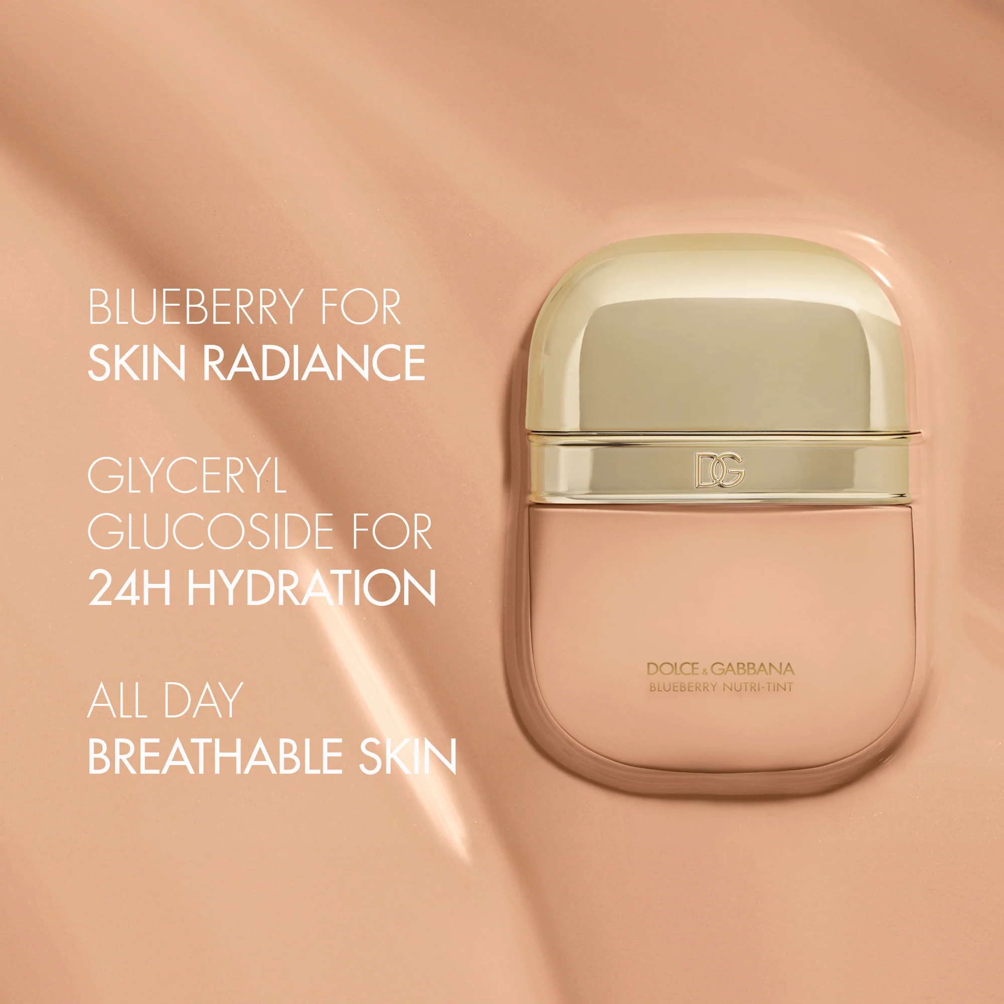 Base de maquillaje líquida hidratante e iluminadora para el rostro con arándanos Nutri-Tint