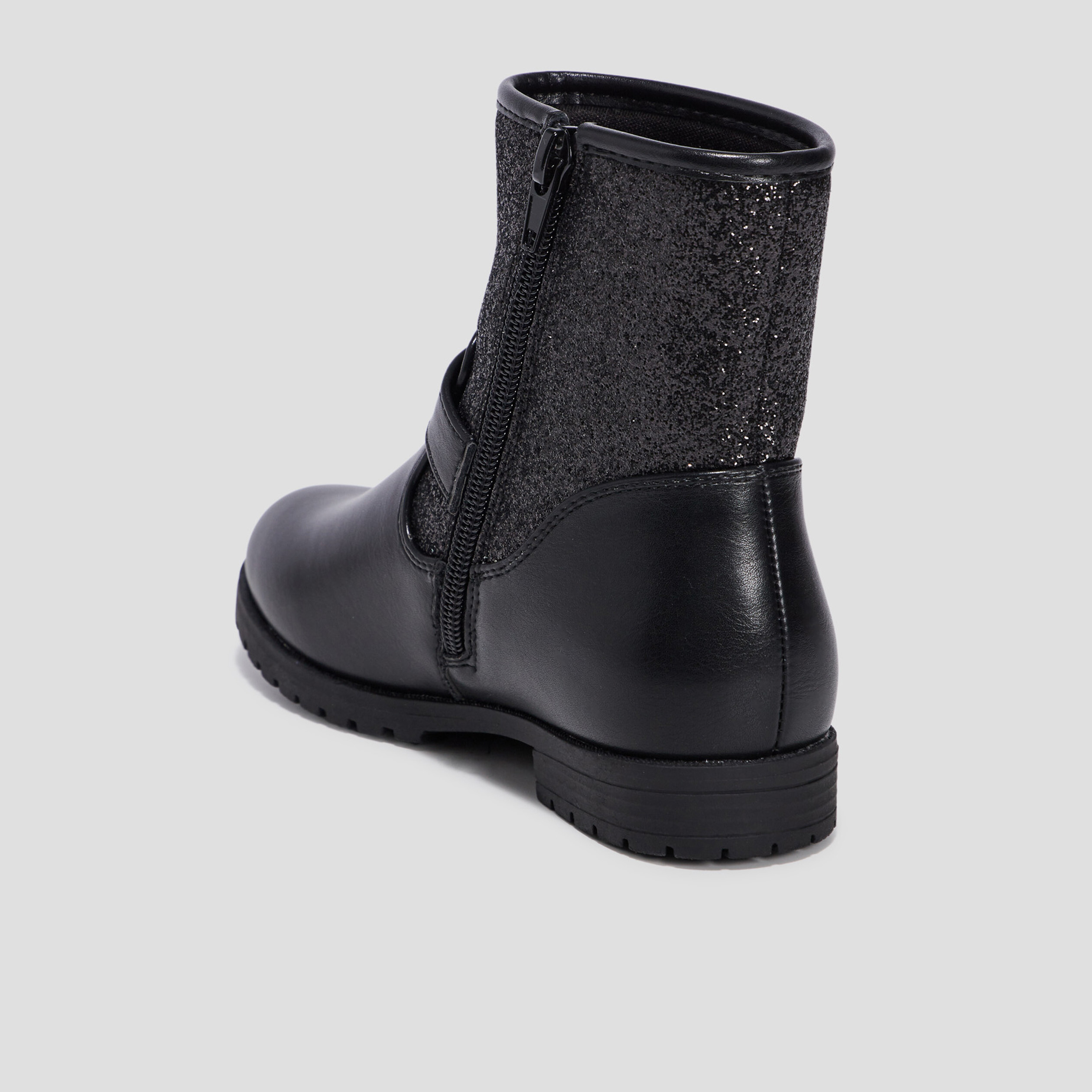 Bottines à paillettes noir fille | La Halle