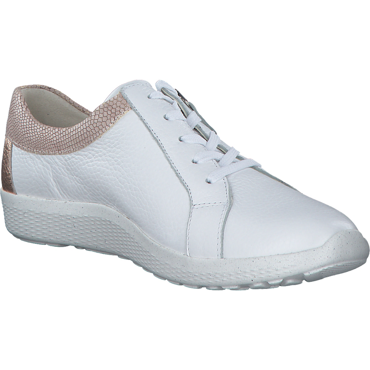 Waldläufer Ira 634002, Schnürschuhe, Damen, WEISS SKIN ROSÈGOLD