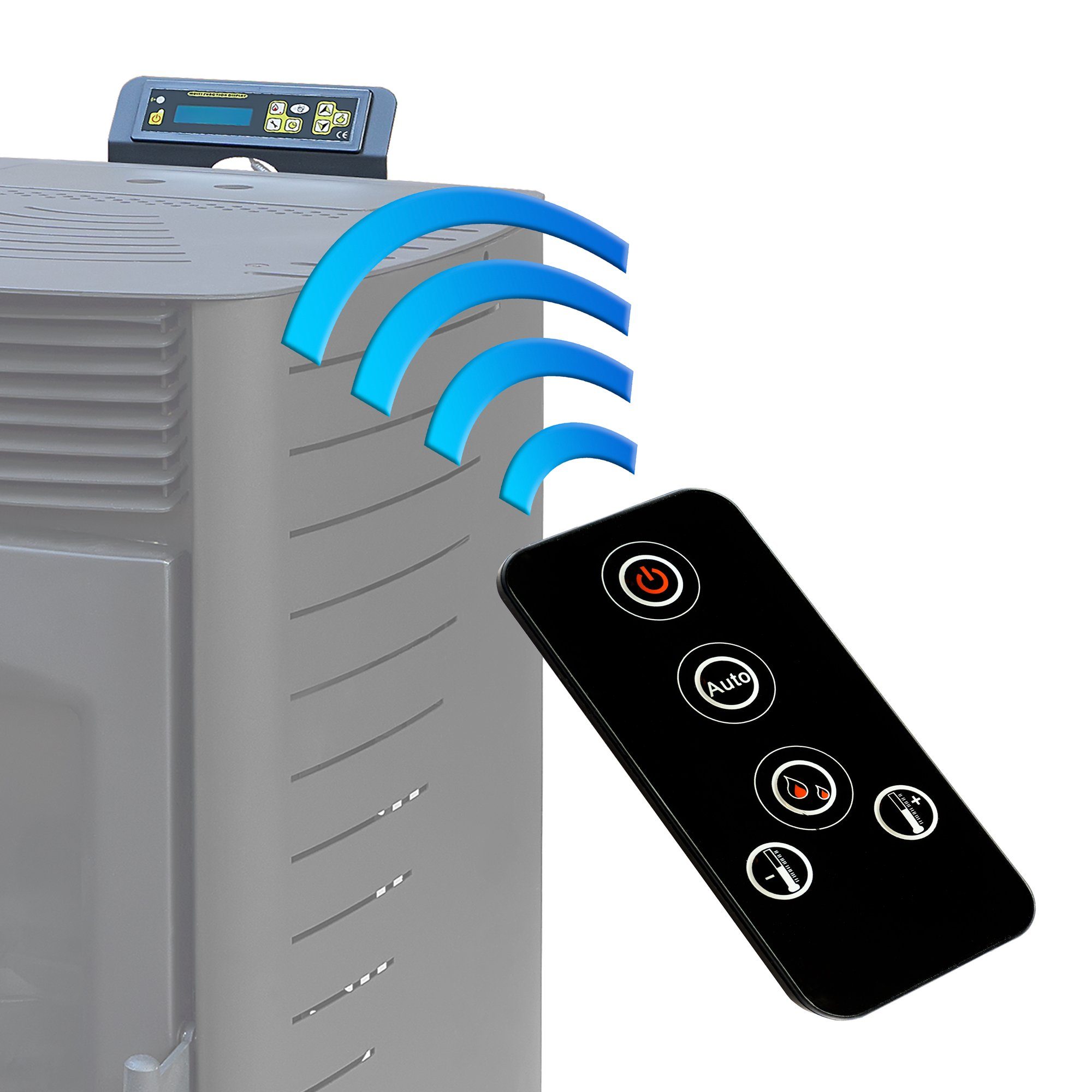 NEMAXX Kaminofen Nemaxx P12 Pelletofen 13,6 kW Schwarz - WiFi-Ready, Nemaxx P12 Pelletofen 13,6 kW Schwarz - WiFi-Ready