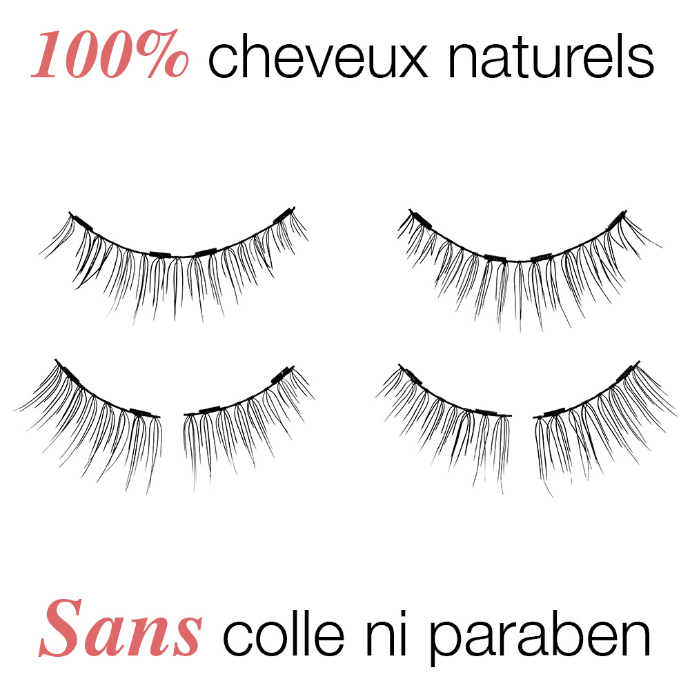 Ardell Faux-cils magnétiques double franges Pre-Cut no.110 Faux-Cils Magnétiques avec aimants invisibles