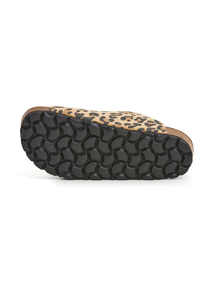 SABOKETS Pantoletten in Beige/ Schwarz günstig kaufen