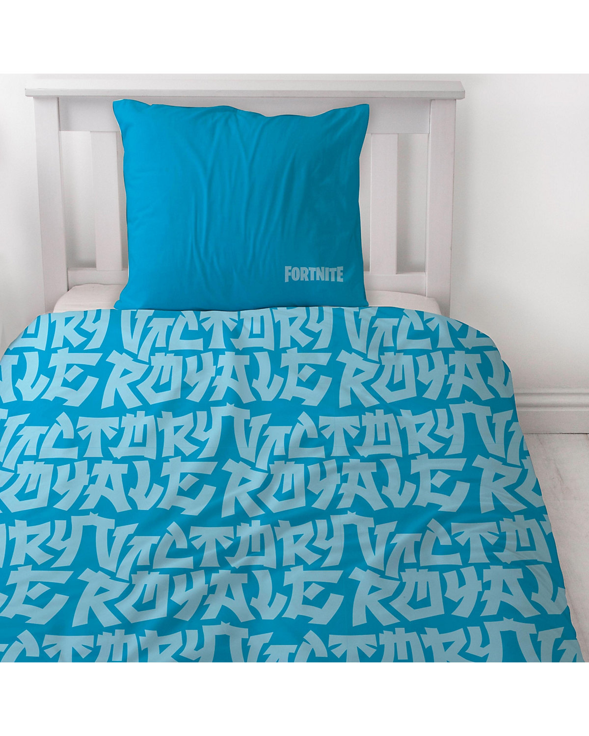 Bettwäsche Jungen Fortnite Victory Royale Gaming, Renforcé, 135 x 200 cm + 80 x 80 cm