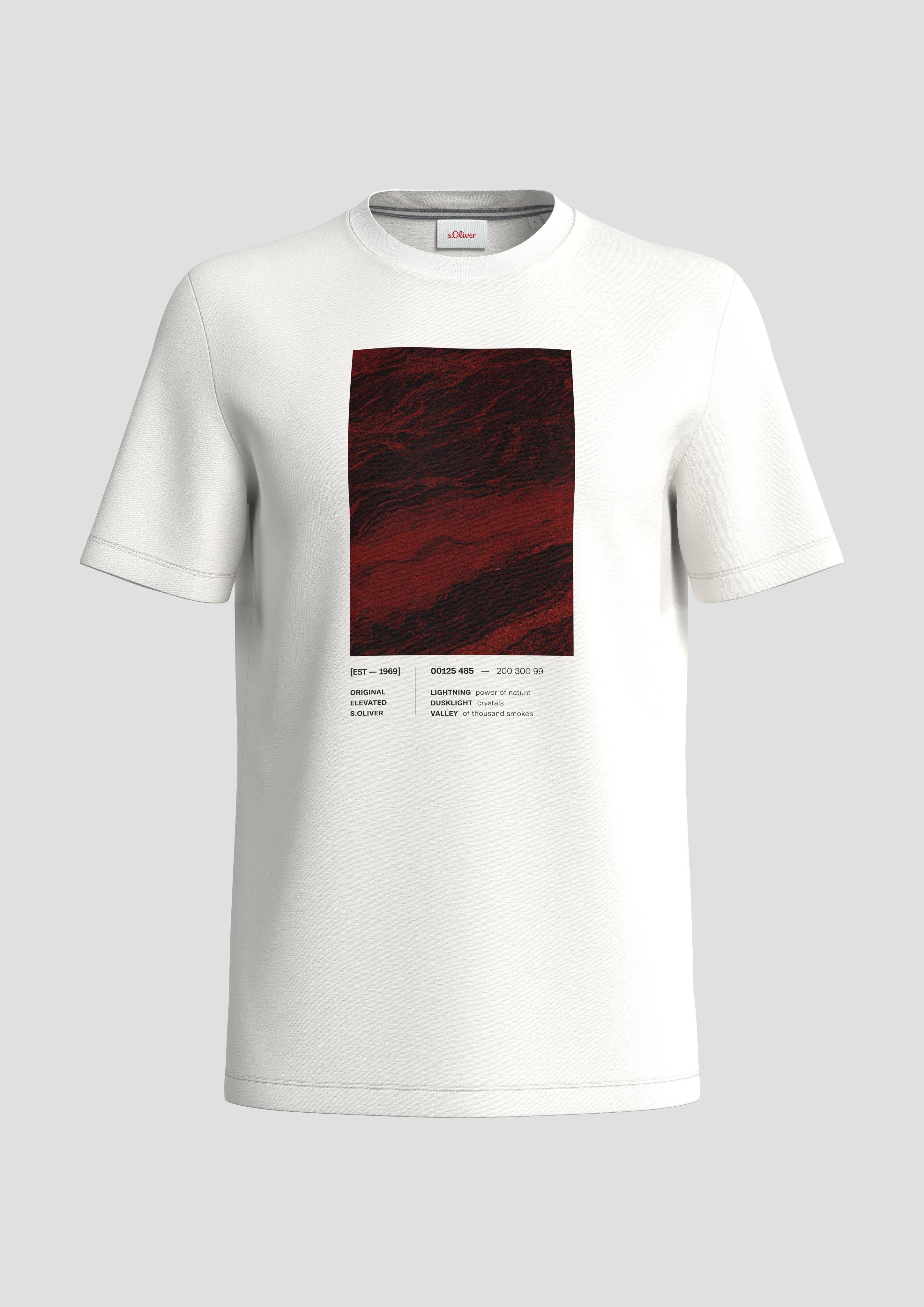 Baumwollshirt mit Frontprint  2138665-01D1