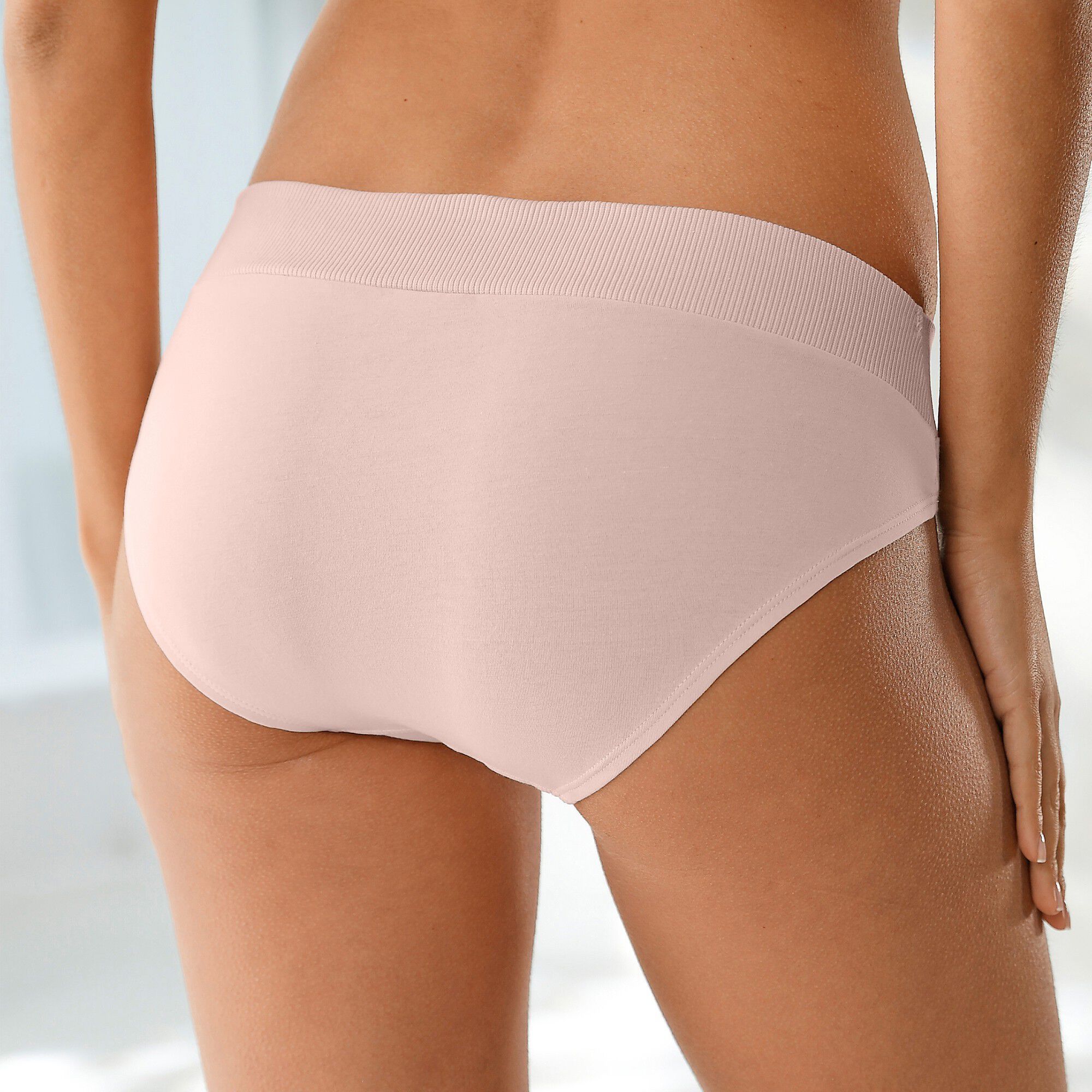 Culotte midi coton stretch ceinture confort