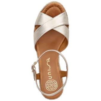 Unisa Plateau Sandale in gold