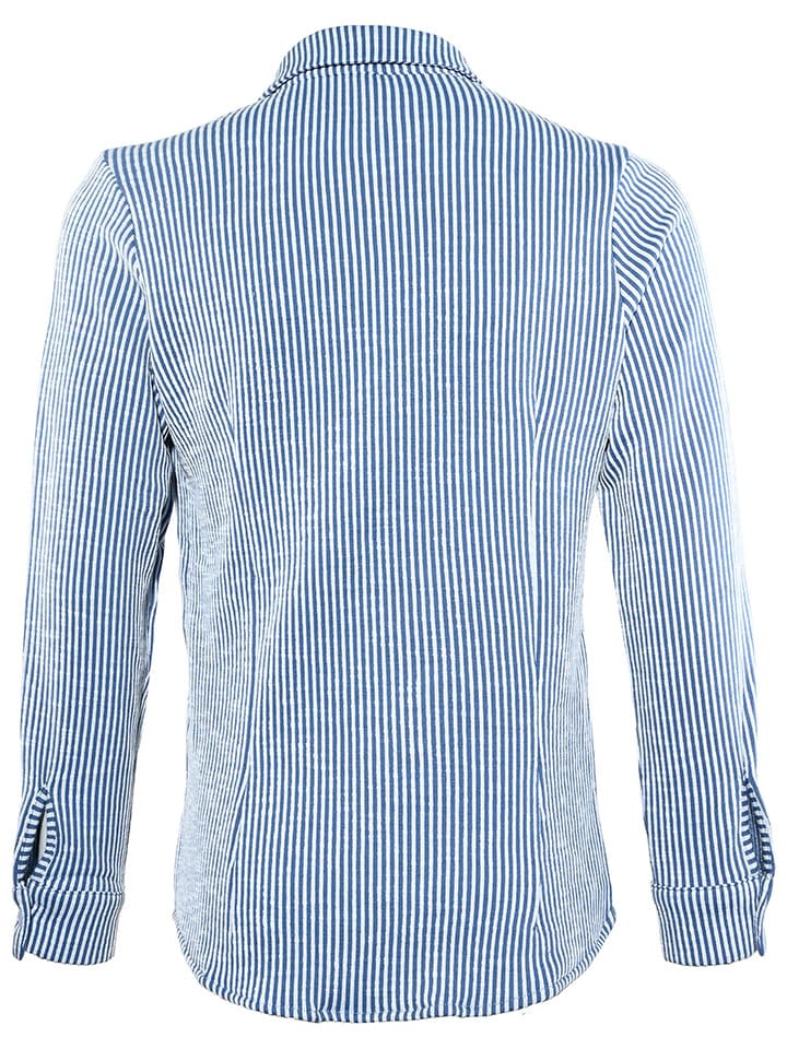 Blue Effect Bluse in Blau/ Weiß günstig kaufen