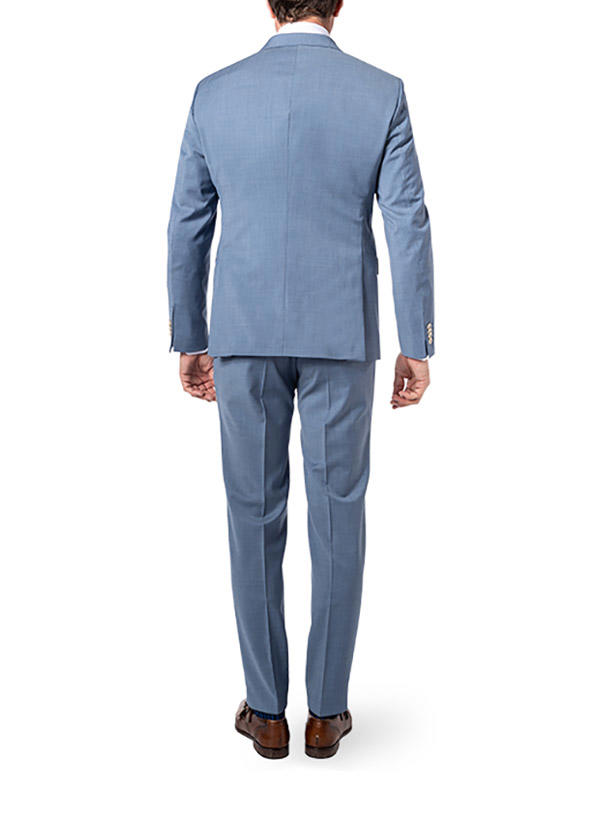 BALDESSARINI, Anzug mit Weste, Slim Fit, Schurwolle, blau