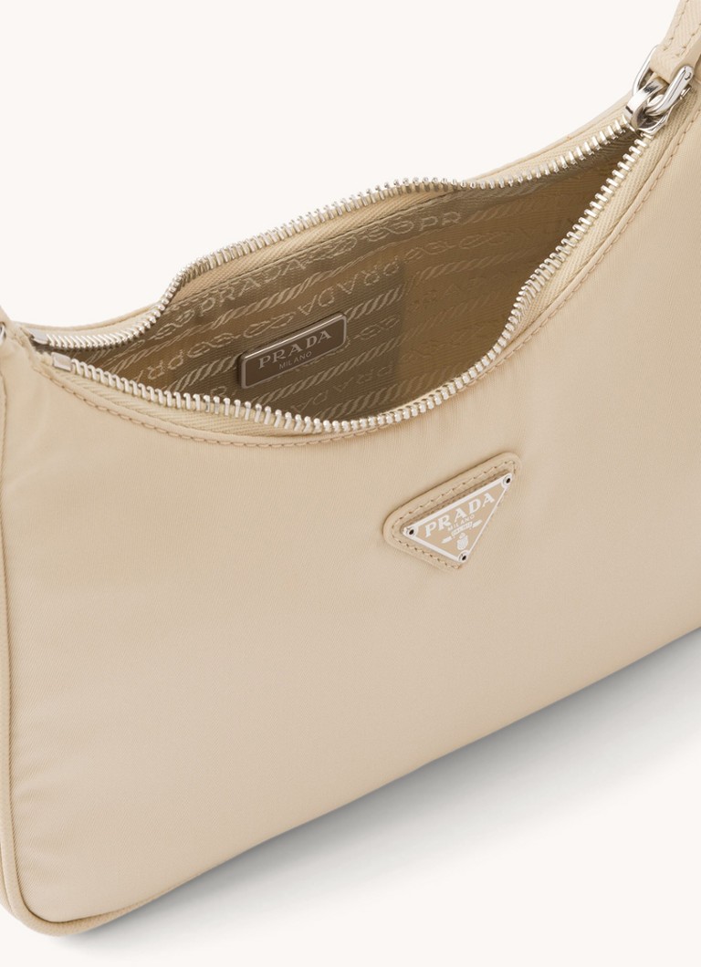 Sac bandoulière Prada Re-Edition 2005 en nylon avec détails en cuir