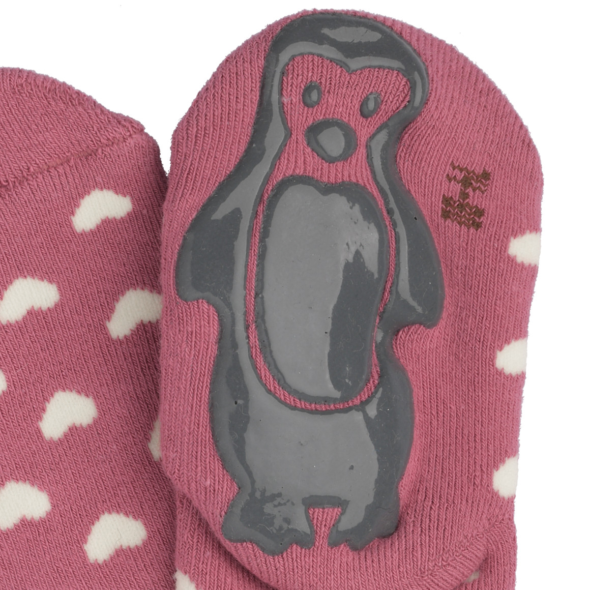1 Paar Baby Stoppersocken mit Herz-Allover