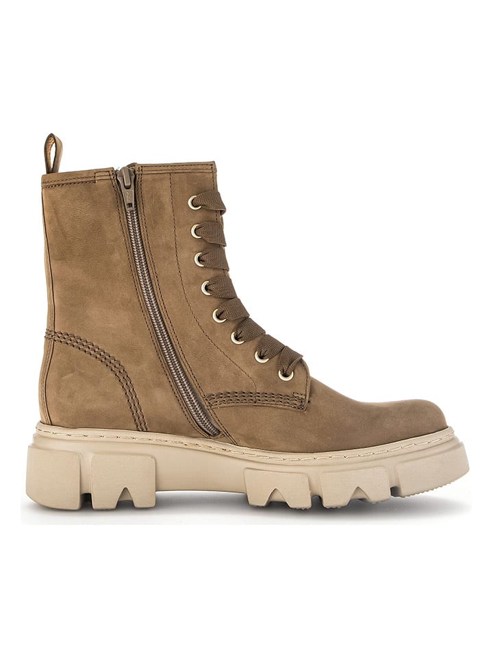 Gabor Leder-Stiefeletten in Hellbraun günstig kaufen
