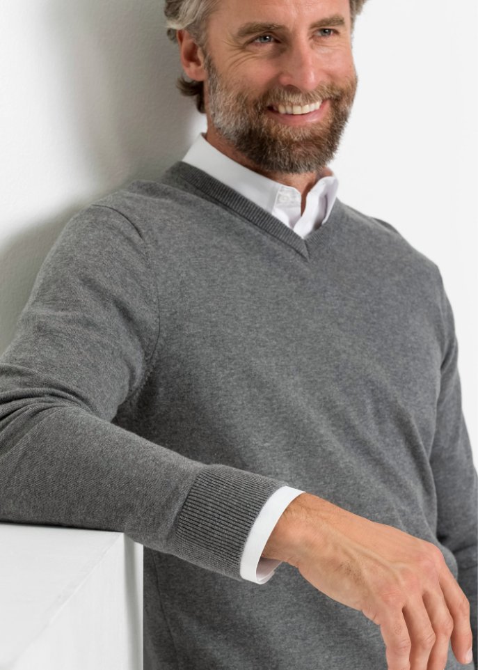 Pullover mit V-Ausschnitt