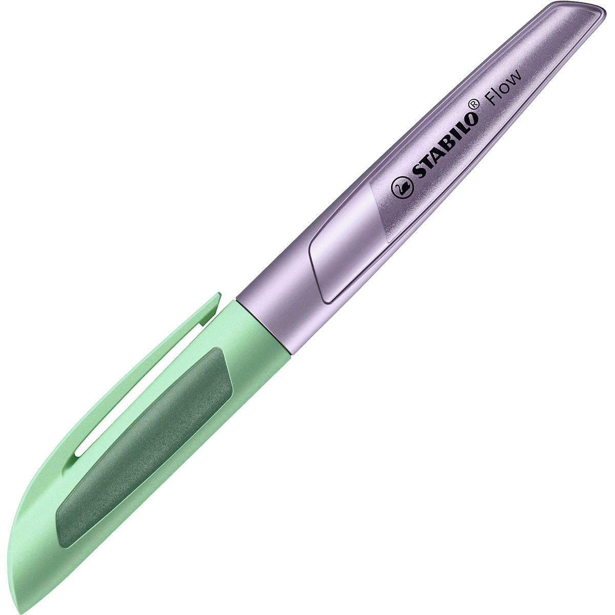 Füllhalter Flow COSMETIC M-Feder metallic lila/grün, inkl. Patrone