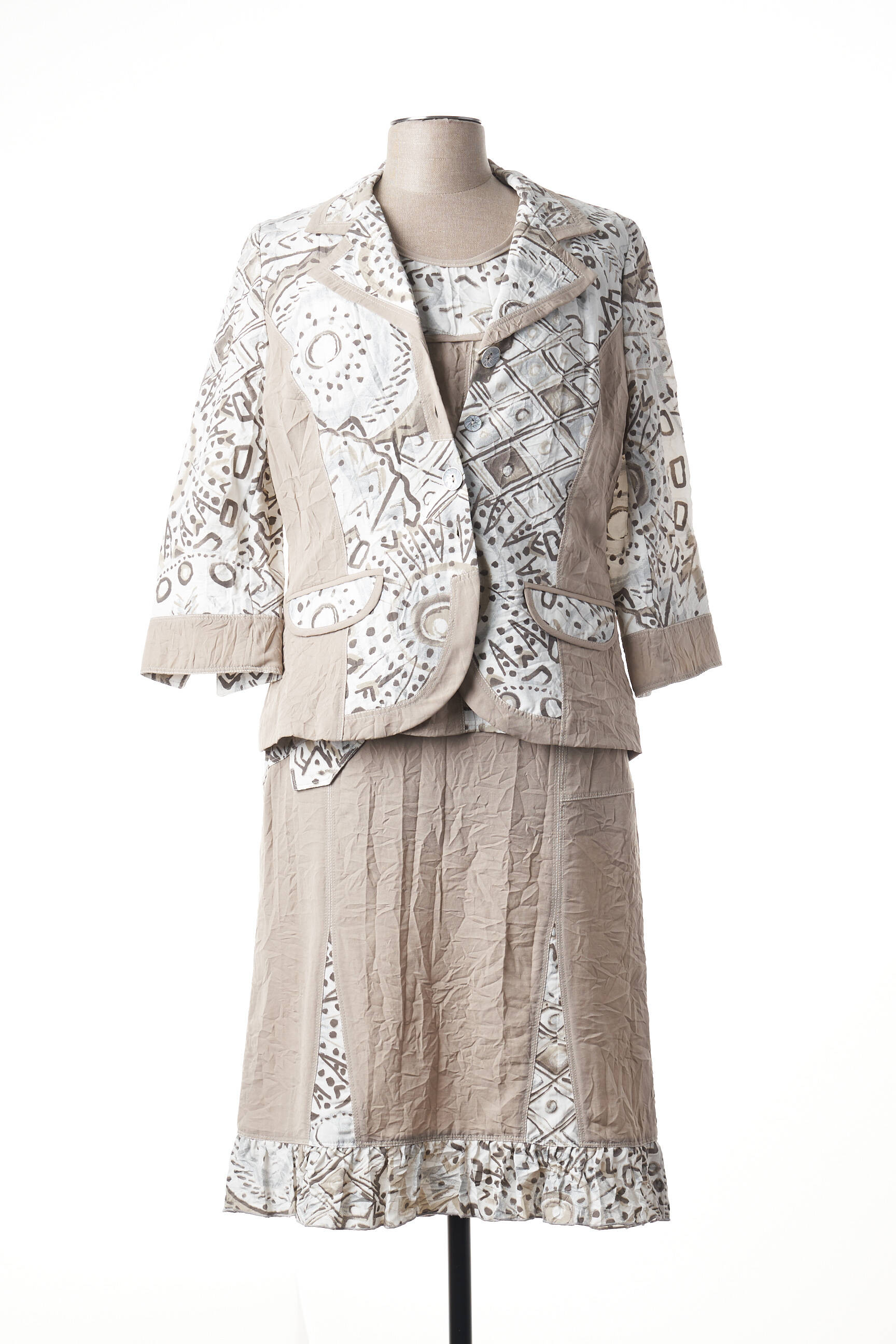 France Rivoire Ensembles Jupe Femme couleur beige
