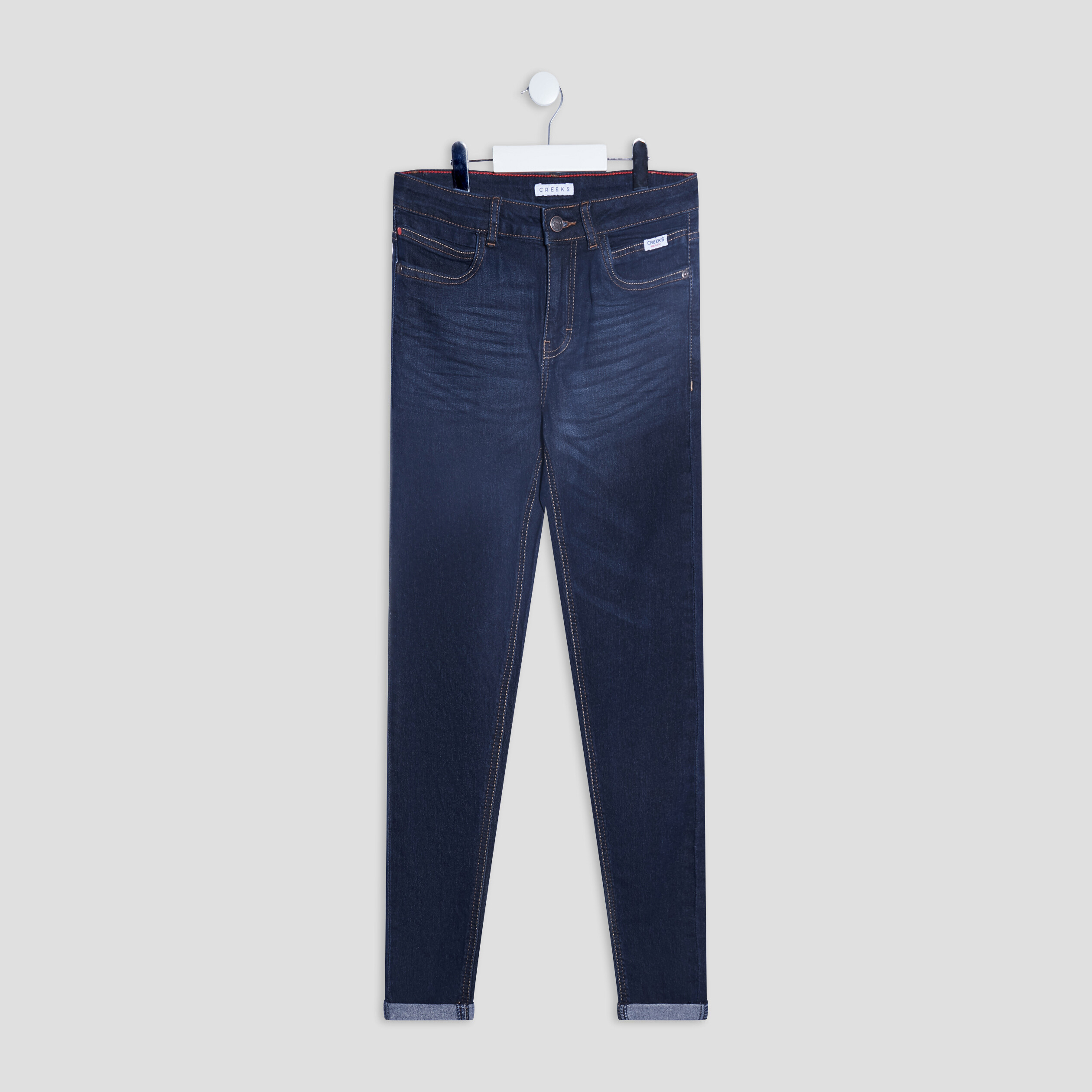 Jeans skinny taille standard Creeks denim brut homme | La Halle