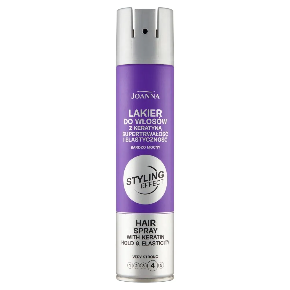 Joanna Styling Effect Very Strong – labai stiprus keratino plaukų lakas, 250 ml