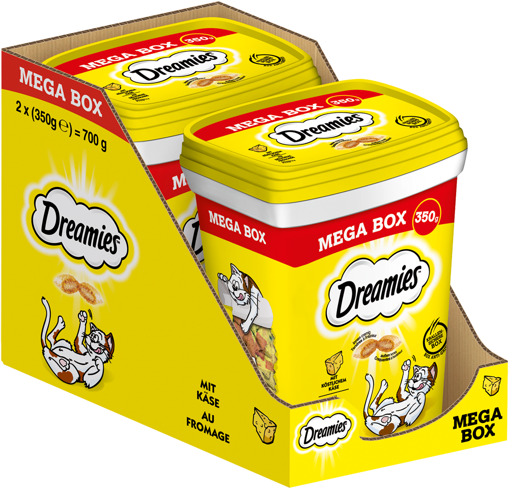 DREAMIES Mega Box mit Käse 350g