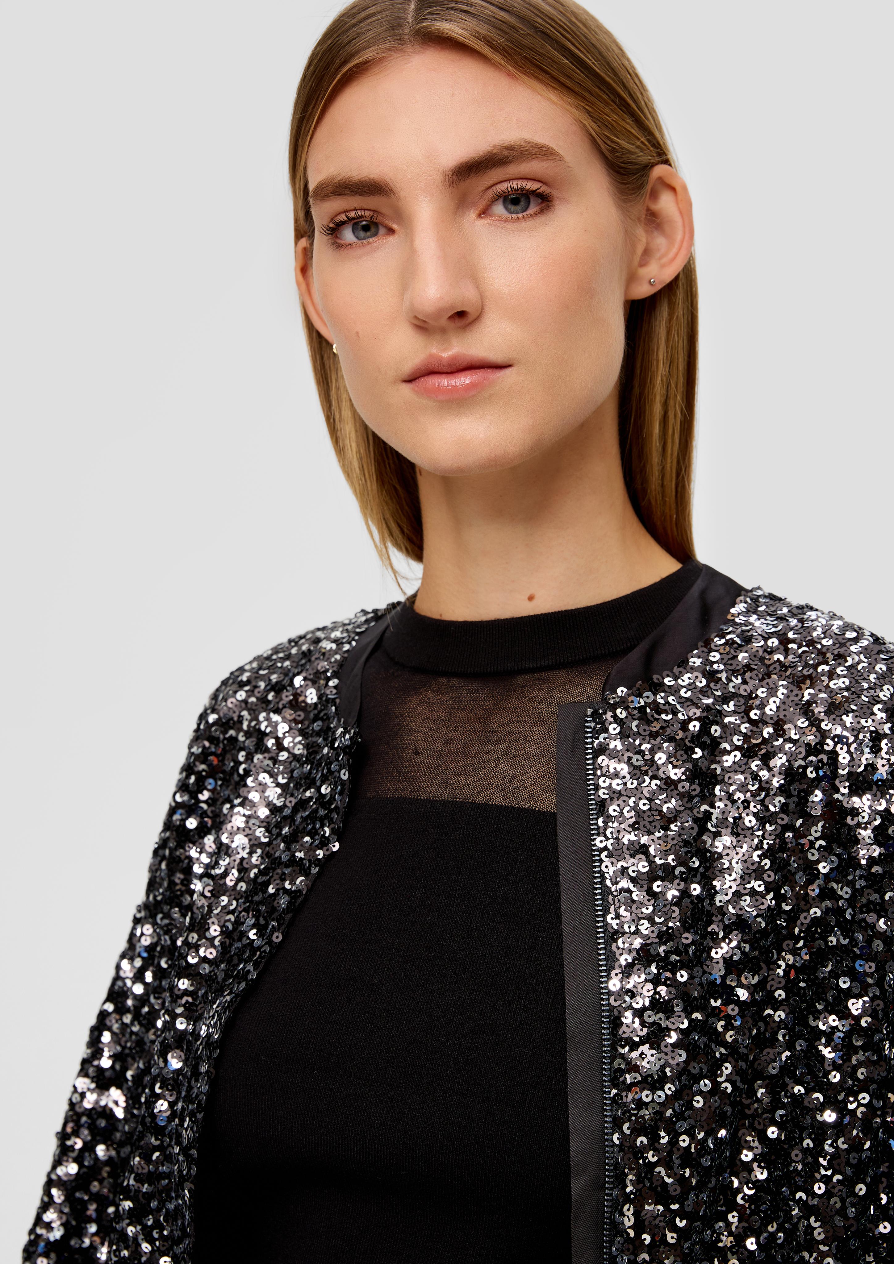 Blouson mit Pailletten  2138971-9999