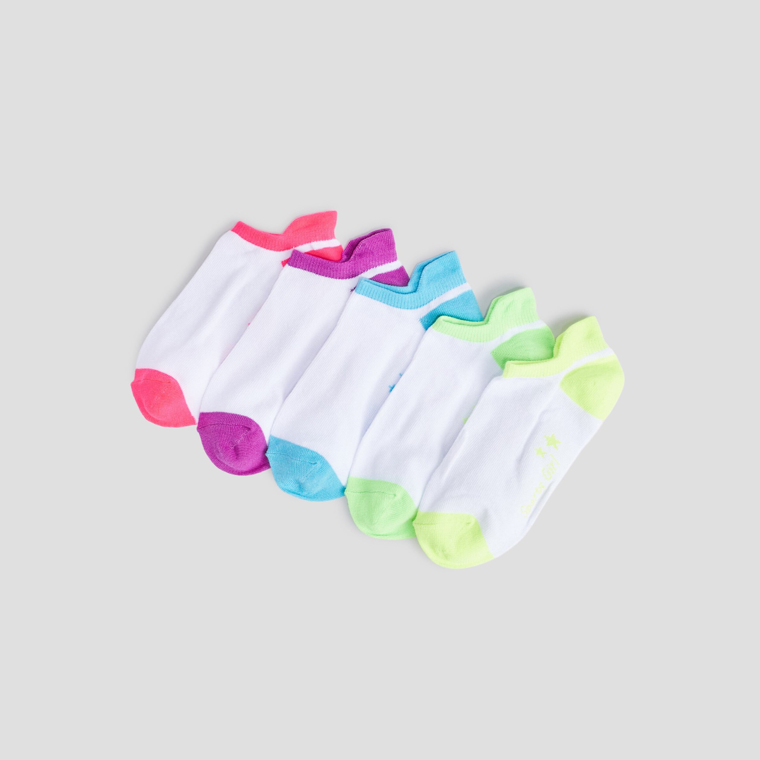 Lot 5 paires chaussettes blanc fille | La Halle