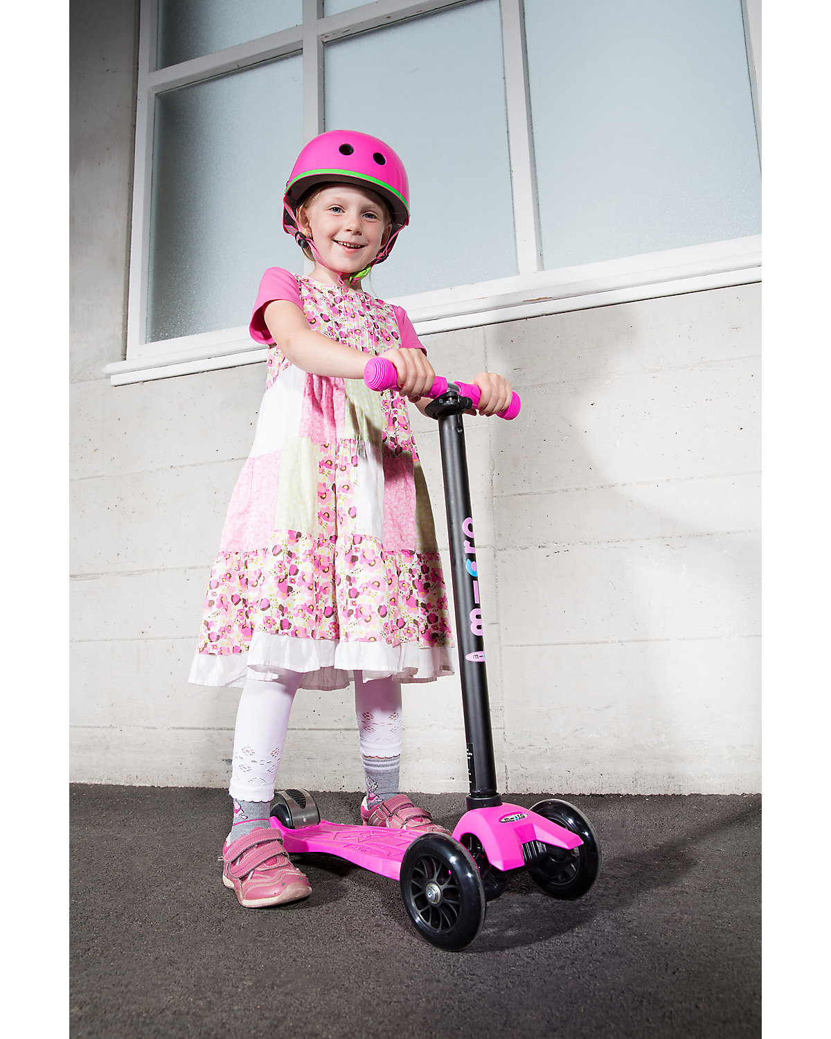 Twist-Scooter maxi micro mit T-Lenker, pink