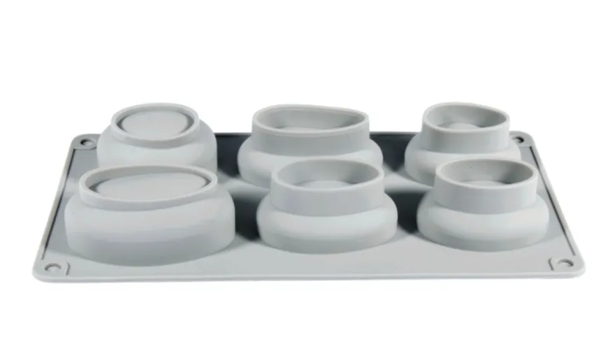 Rayher Silikon-Gießform Steine 14,5x26x3,5cm 6 Formen