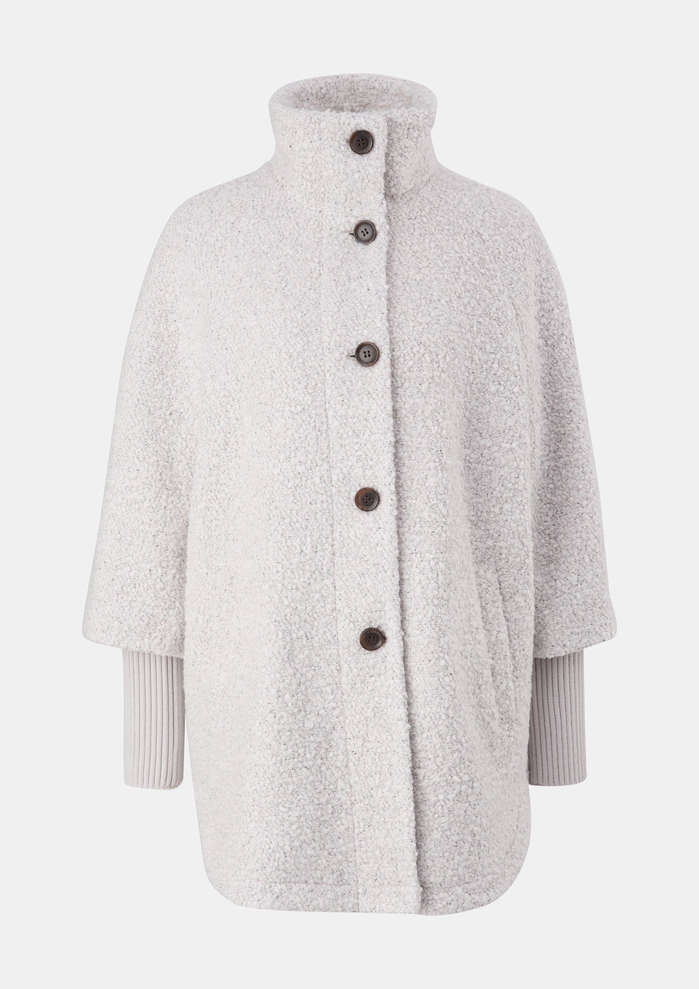 Jacke aus Bouclé - helles beige