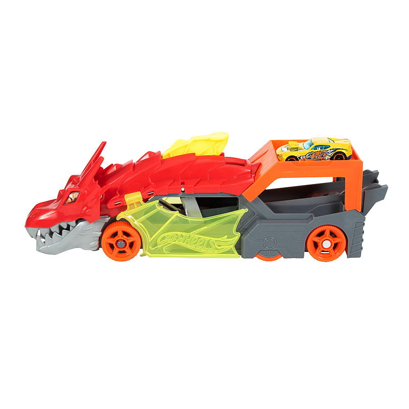 Hot Wheels City dragon launch transporter