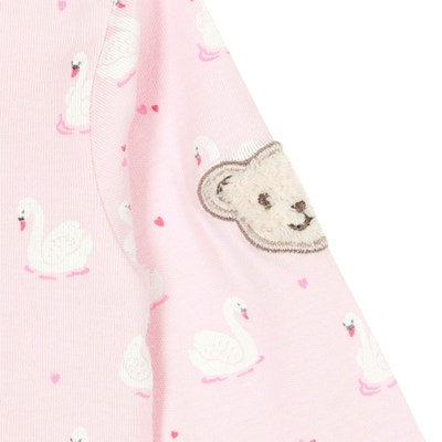 Body langarm, rosa für Mädchen