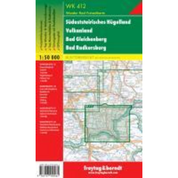 Südoststeirisches Hügelland 1 : 50 000. WK 412 - Wanderkarte