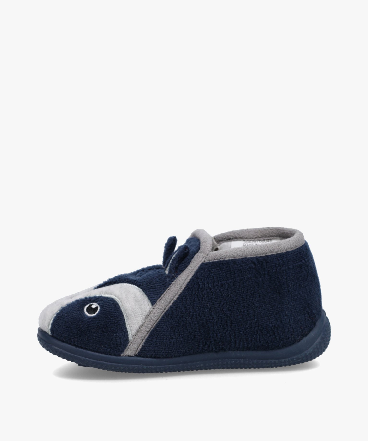 Chaussons Garçon bottillons en velours raton-laveur bleu | GEMO
