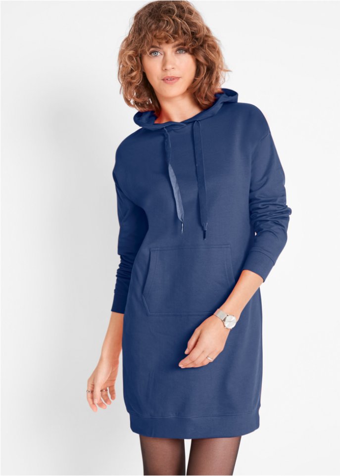 Sweatkleid mit Kapuze