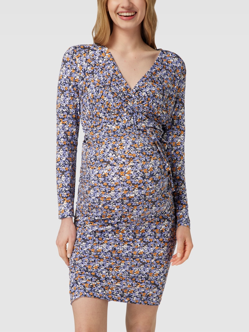Umstands-Kleid mit floralem Muster Modell 'Pilar' in flieder