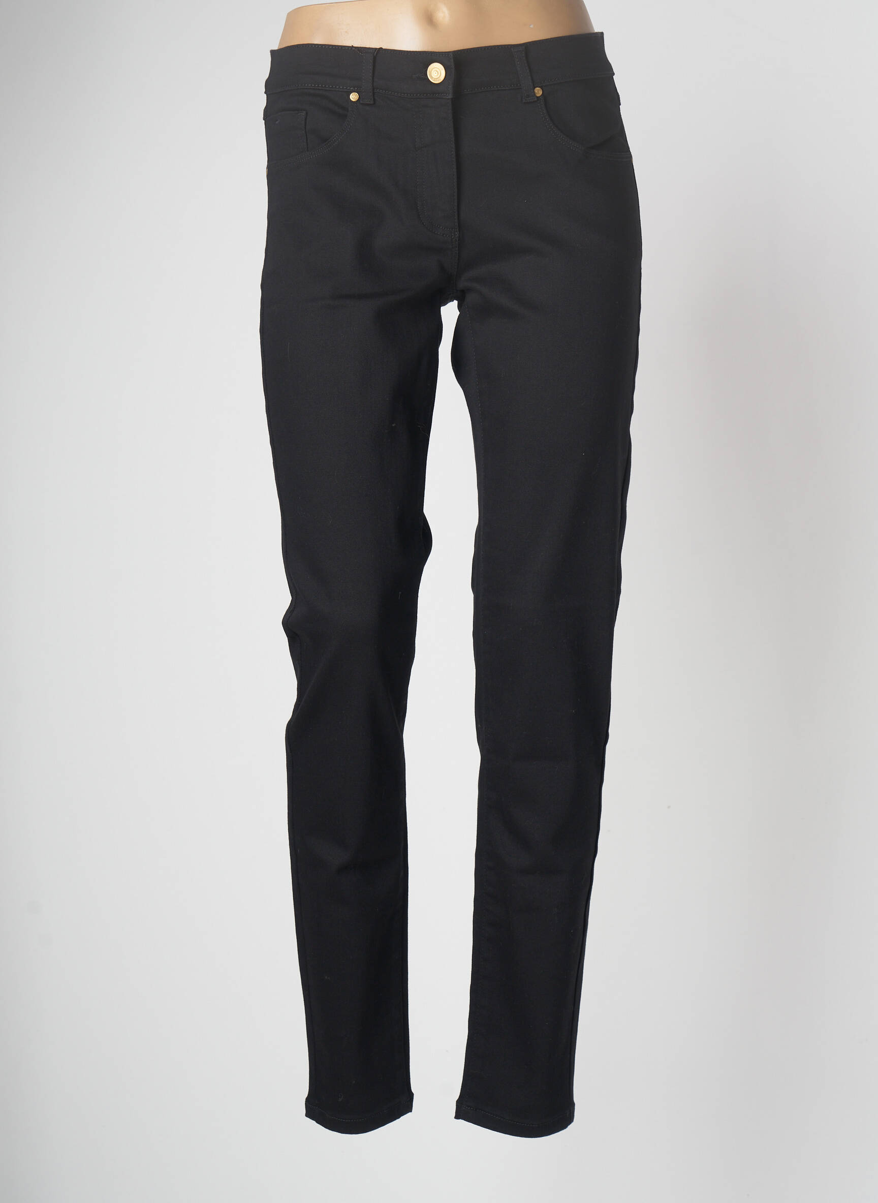 Devernois Jeans Coupe Slim Femme couleur noir