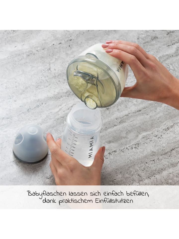 MiaMia Milchpulverportionierer 4 Kammern - Grau in grau günstig kaufen onesize