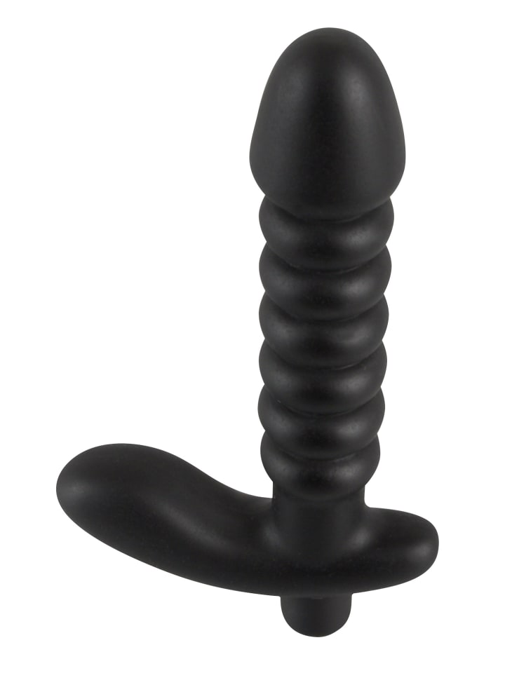 Black Velvets vibrierender Analplug Vibrating plug medium in schwarz günstig kaufen 17 cm