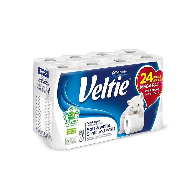 Veltie Toalettpapir 24-pk Veltie