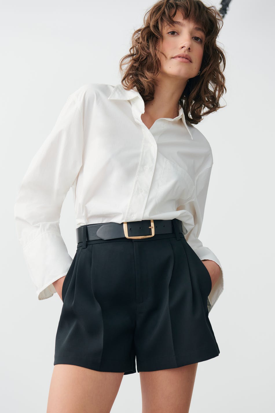 Highwaist tailored shorts