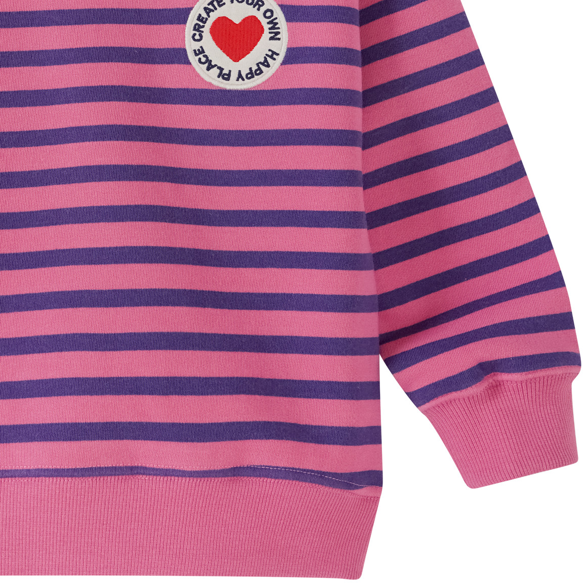 Mädchen Sweatshirt mit Streifen