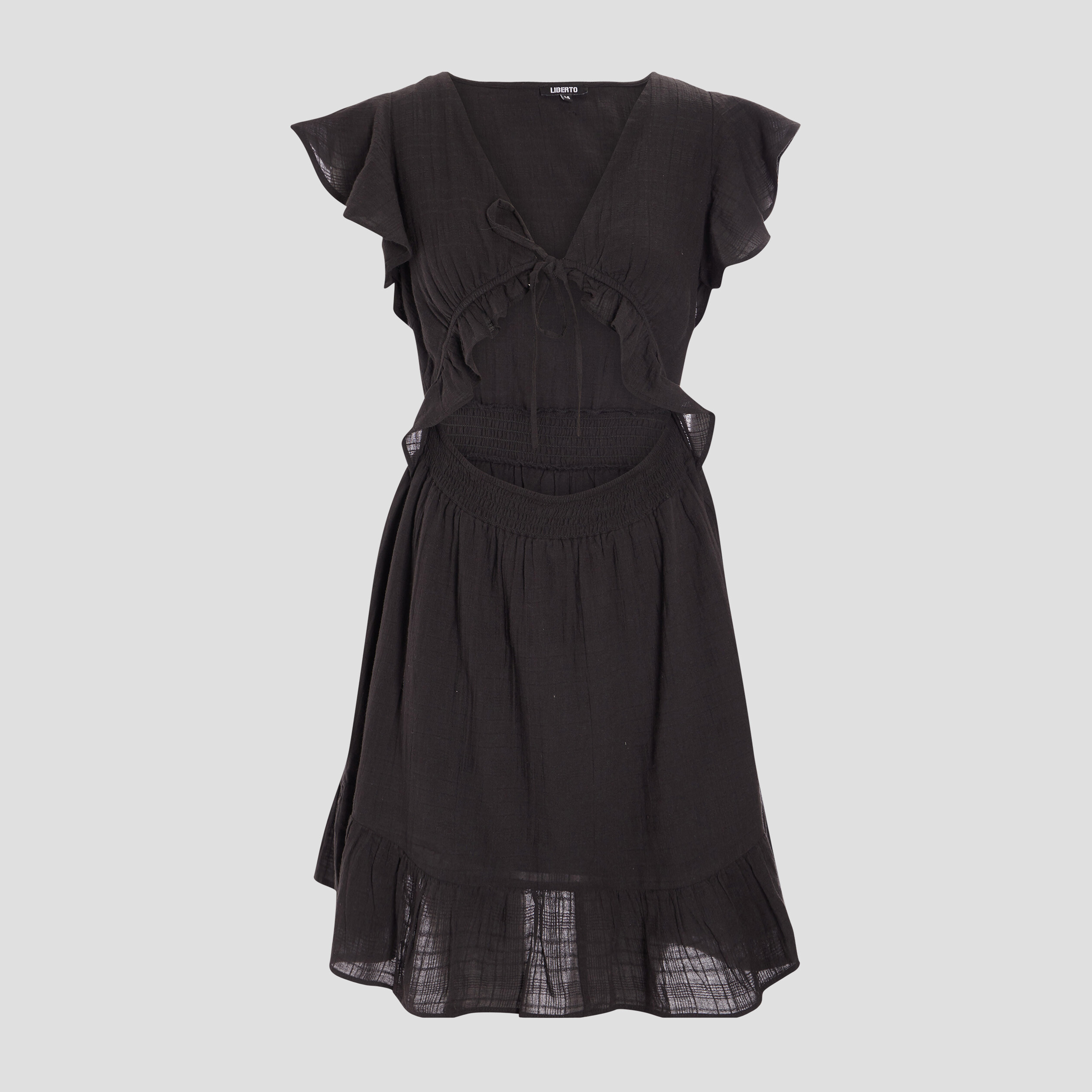 Robe évasée Liberto noir femme | La Halle