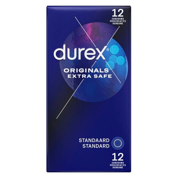 Durex Originals Extra Safe óvszer Orvostechnikai eszköz - 12 darab
